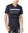 I-N-C Mens Static Stripe Basic T-Shirt