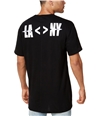 I-N-C Mens LA <> N Graphic T-Shirt deepblack S