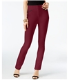 I-N-C Womens Faux Leather Trim Casual Trouser Pants red 4x31