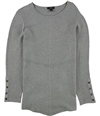 Alfani Womens Snap Detail Pullover Sweater medgray XL