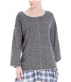 Max Studio London Womens Contrast-Trim Pullover Sweater grey S