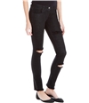 Max Studio London Womens Distressed Skinny Fit Jeans black 26x30