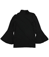 Alfani Womens Belll Sleeve Basic T-Shirt deepblack XL