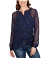 Lucky Brand Womens Printed Pullover Blouse, TW1