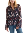 Lucky Brand Womens Printed Peasant Blouse, TW2