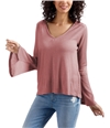 Lucky Brand Womens Flare Sleeve Thermal Blouse 650 XS