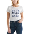 Lucky Brand Womens Blue Jean Babe Graphic T-Shirt