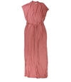 Lucky Brand Womens Ribbed Maxi Dress pink S