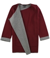 Alfani Womens Colorblocked Cardigan Sweater malbec XS