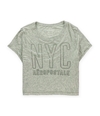 Aeropostale Womens Sequined NYC Embellished T-Shirt 052 M