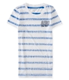 Aeropostale Womens Striped Logo Embellished T-Shirt 463 XS