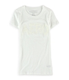 Aeropostale Womens Crochet Logo Embellished T-Shirt 102 XS
