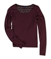 Aeropostale Womens Crochet Back Basic T-Shirt 607 M