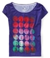 Aeropostale Womens Dots Circle Bubbles Design Pullover Blouse