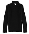 bar III Womens Choker-Neck Pullover Sweater deepblack S