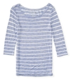 Aeropostale Womens Sheer Striped Graphic T-Shirt 925 XL