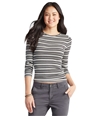Aeropostale Womens Striped Ls Pullover Sweater