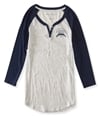 Aeropostale Womens NYC Athletics Henley Shirt 041 XS