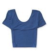 Aeropostale Womens Scoop-Back Bodycon Basic T-Shirt 402 XL