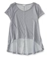 Aeropostale Womens Sheer Tux Hem Basic T-Shirt 016 M