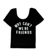 Aeropostale Womens Why Can't We Be Friends Graphic T-Shirt 001 M