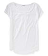 Aeropostale Womens Lace Side Embellished T-Shirt 102 S