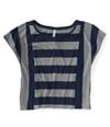Aeropostale Womens Horizontal Vert Stripe Graphic T-Shirt 053 XS