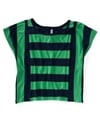 Aeropostale Womens Horizontal Vert Stripe Graphic T-Shirt 887 L