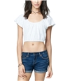 Aeropostale Womens Embroidered Crop Basic T-Shirt 102 L