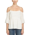 1.STATE Womens Cold Shoulder Knit Blouse cloud XS