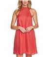 1.STATE Womens Coral Drop Waist Shift Dress coralreef M