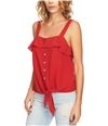 1.STATE Womens Tie-Front Tank Top spice XL