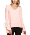 1.STATE Womens Cascade-Sleeve Pullover Blouse pinkopal XS
