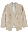 Tahari Womens Collarless One Button Blazer Jacket, TW2
