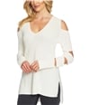 1.State Womens Cutout Knit Sweater, TW1