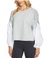 1.STATE Womens Blouson-Sleeve Sweatshirt greyhthr XS