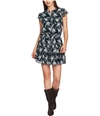 1.State Womens Floral Ruffled Tiered Dress