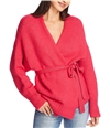 1.STATE Womens Belted Cardigan Sweater rapturepink L
