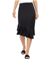 Thalia Sodi Womens Flounce-Hem Asymmetrical Skirt black S