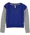 Aeropostale Womens Colorblocked Sleeve Crew Knit Sweater 433 L