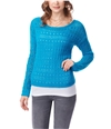 Aeropostale Womens Crochet Pullover Knit Sweater
