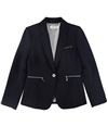 Tahari Womens Solid One Button Blazer Jacket