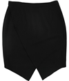 Tahari Womens Faux Wrap Asymmetrical Skirt black 14P