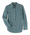 Aeropostale Womens Checkered Button Up Shirt 447 S