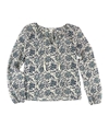 Aeropostale Womens Semi Sheer Cropped Pullover Blouse