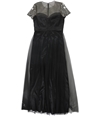 JS Collection Womens Embellished Gown Dress black 4