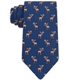 Tommy Hilfiger Mens Moose Print Self-Tied Necktie