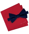Tommy Hilfiger Mens Conversational Tree Pin Dot Self-tied Bow Tie 411 One Size
