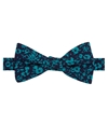 Tommy Hilfiger Mens Floral Pre-Tied Pre-tied Bow Tie blueturq Short