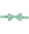 Tommy Hilfiger Mens Textured Self-tied Bow Tie green One Size